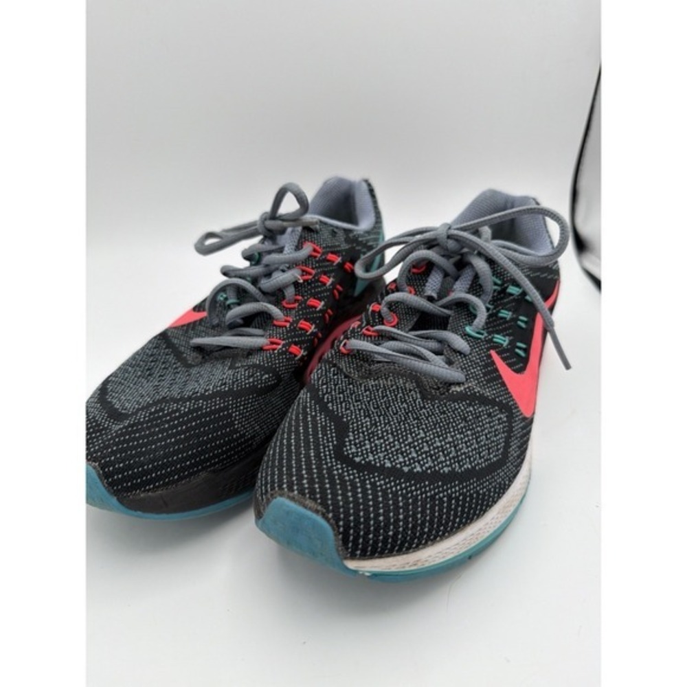 Nike Zoom Structure 18 Women's Size‎ 7.5 Black Pink Teal Running Shoes.     1631